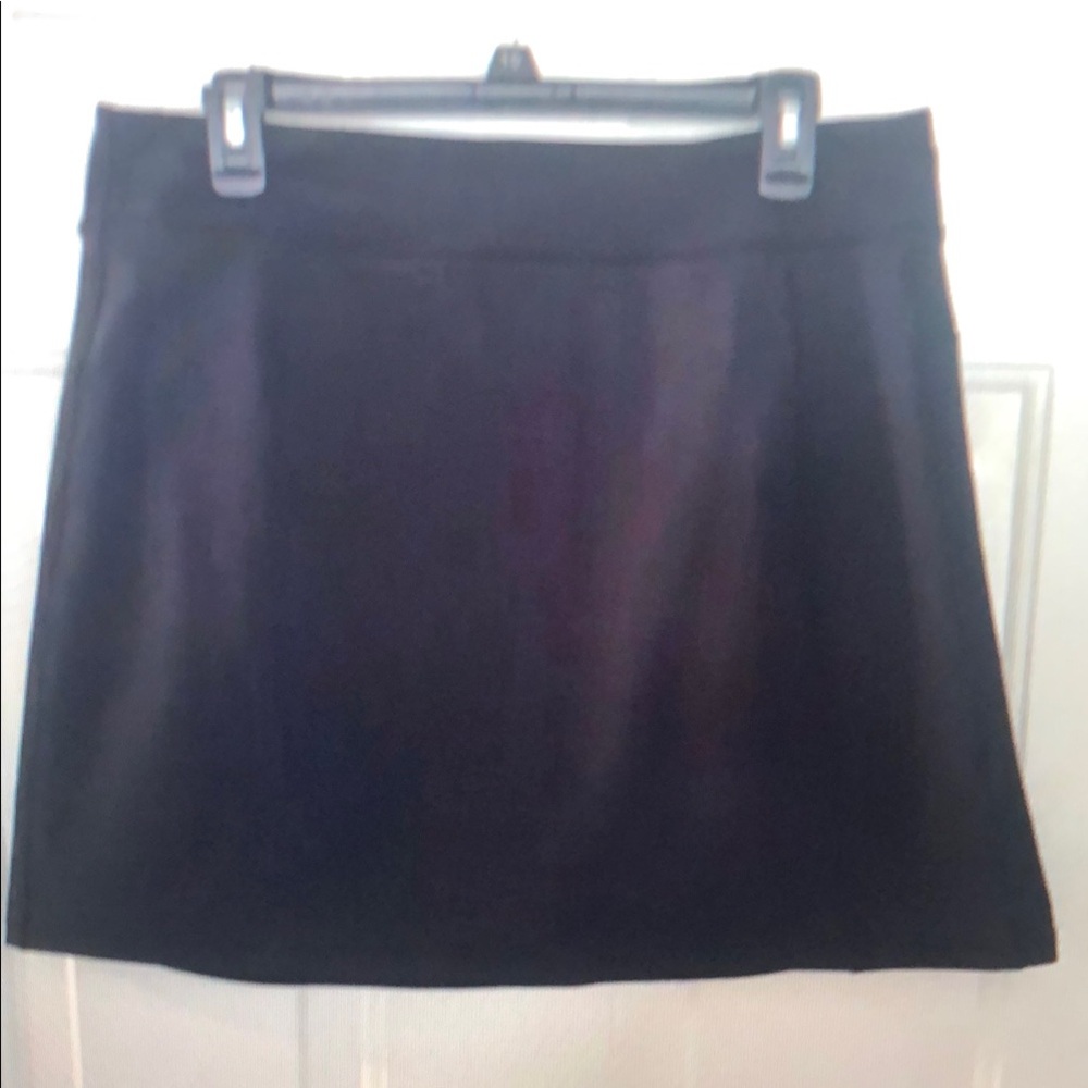 Lands End Black womens Active Knit Skirt comfort casual size medium